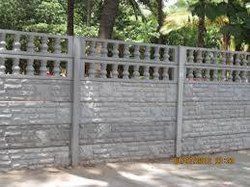 Compound Wall Construction Application Boundary Wall Of Client's Premise Construction Method Using Best Quality Cement And Stone - Raghav Construction - India