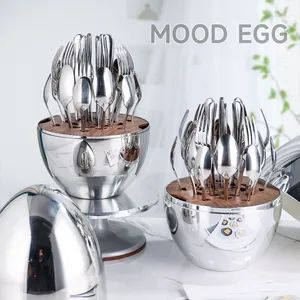 Flatware Sets Tableware Bulk Rose Gold 2023 New Fashion Party Spoon Knife Fork Cutlery Set Christmas Flatware - Yangjiang Fenhel Tech Co., Ltd. - China