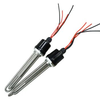 12V 24V DC 1000W 500W Tubular Immersion Water Heater Element DC 48V for Solar Panels with Thermostat - Taizhou Kayson Electric Heating Technology Co., Ltd. - China