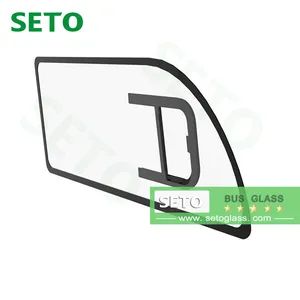 Hidden Frame Side Sliding Windows for Bus with DOT Trademark SETO Glass Windshield Model NO. M 20-17 HS Code 7007219000 Sample Can Be - Shandong Seto Glass Co., Ltd. - China
