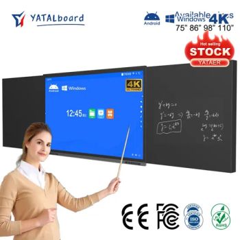65 75 85 86 Inch Interactive Black Board Electronic Touch Screen Nano Smart Blackboard for Classroom - Hangzhou Yatal technology Co., Ltd. - China