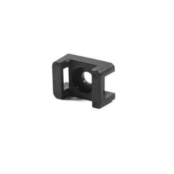 Black Nylon Wire and Cable Tie Fixing Mount, Plastic Square Saddle Zip Tie Holders - Wenzhou High Fun Electronic Co. Ltd - China