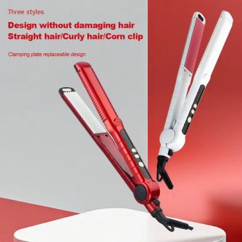 Hair Straightener and Curler with Ceramic Plates for Damage Free Styling - Qingtian Minghui Electronics Co., Ltd - China