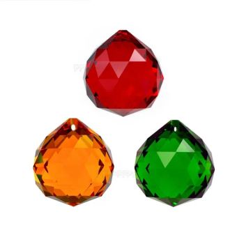 30mm Crystal Prism Coloured Ball for Curtain, Chandelier, Suncatcher & Lighting Lamp Accessories 5730 Goldenhaitai - Pujiang Haitai Crystal Lighting Co., Ltd - China