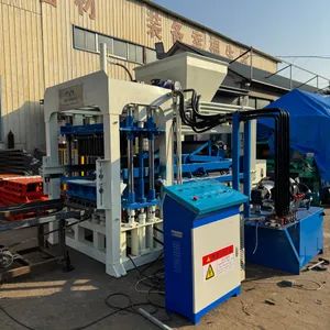 New Design Machine Concrete Vibropress for Paving Slabs Blocks Qt4-20 Semi Automatic Concrete Block Machine - Linyi Brick Mate Machinery Co., Ltd. - China
