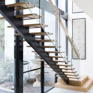 Cbmmart American White Oak Wooden Treads Indoor Straight Stairs - CBMmart International Limited - China