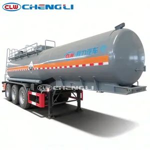 Tri-Axle Corrosive 15cbm Truck Trailer 25tons with Q235 Carbon Steel Tank for Nitric Transportation - Chengli Automobile (Wuhan) Co., Ltd - China
