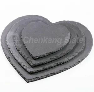 Heart Shape Plate Slate Placemat Board Slate - Chenkang (Jiujiang) Slate Co., Ltd - China