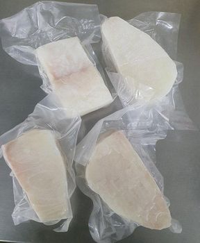 CHILEAN SEABASS SKINLESS PORTIONS Form Frozen Origin Chile Size 8 Oz / 6 Oz Packing Individual Vacuum - Royal Culimer - United Arab Emirates