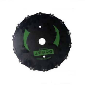 Wood Cutter Disc with Chain 9 inches-14 teeth Cutting Trees, Brush Cutter Spare Parts - Hangzhou Raja Machinery Co., Ltd. - China