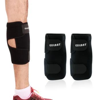 Black Neoprene Shin Guards Calf Pads Protector Color Black Age Group Adults Material Neoprene HS Code 9506919000 Trademark - Changsha EULANT Sport Goods Co., Ltd. - China