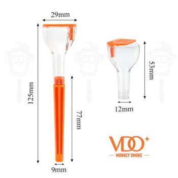 Cigarette Cone Filler Tube 125mm Plastic Storage Tobacco Tube Trumpet Shaped Plastic Cigarette Rolling Machine - Shenzhen Lovisle Technology Co., Ltd. - China