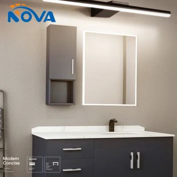 Factory Outlet Hotel Vanity Unit Wood Bathroom Vanity Furniture Wholesale Bathroom Cabinet Laundry Room Cabinets - LINYI NOVA DECORATION MATERIALS CO., LTD. - China
