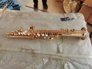 Woodwind Instrument Soprano Bb Saxophone Ssp-A610 Tone Bb Color Gold Origin China Number of Keys 8 Certification CE Pads Quality Pads - Super Music Co., Ltd. - China