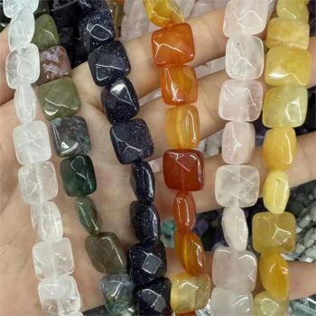 Natural Stone Square Cut Beads Loose Bead Jewelry Accessories - Ningbo General Union Co., Ltd. - China