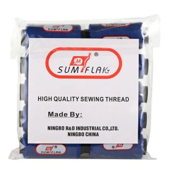 SUMFLAK 30S29G Polyester Thread Ring Spun Fine Yarn 15D Pattern Dyed Trademark SUMFLAK Technics Ring Spun HS Code 5509220000 - Ningbo R&D Industrial Co., Ltd. - China