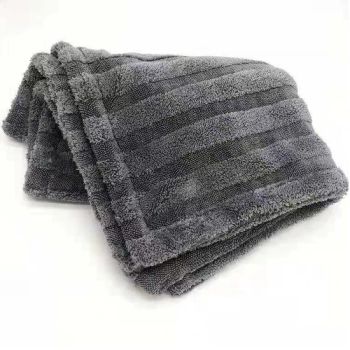 Car Twist Loop Drying Towel Black 1400 GSM 60X80 Car Wash Towel - Shijiazhuang Tangju Trading Co., Ltd. - China