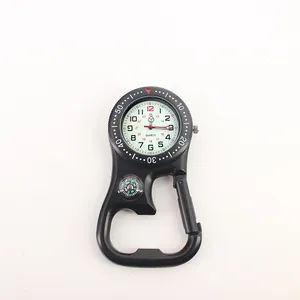 Grow in The Dark Alloy Medical Carabiner Clip Hanging Watch with Compass - Mega Origin Co., Ltd. - China