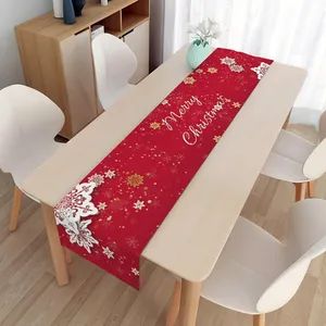 Hot Selling New Christmas Decoration Table Runner Merry Christmas Festive Party Decoration Tablecloth Table Runner - Market Union Co. Ltd. - China