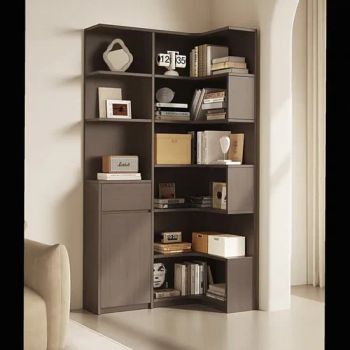 Stylish Multi-Color Solid Wood Corner Bookshelf for Home Decor - Shandong Zhishang Zhipin Customized Furniture Co., LTD - China