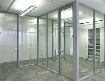 Alum in ium Partition Work, in Hyderabad, On Site Open Style Hinged Usage/Application Home Type Of Location On Site Service Location/City - Sri Vaishnavi Glass World Plywood And Hardware - India