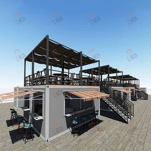 Cbox Commercial Food Street Snack Bar Design Modular Prefab House Container Shop - Guangdong Cbox Co., Limited. - China