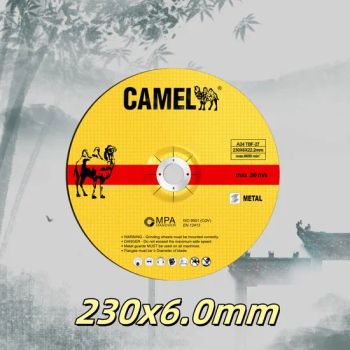 9" Grinding Wheel Specification Dia 230mm Type T27 Origin China MOQ 10000PCS OEM Accepted Grain Size 24# Trademark - Yongkang Camel Abrasives Factory - China