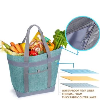 Waterproof Oxford Solid Thermal Insulation Kids Lunch Bags Women Portable Heat Preservation Picnic Lunch Box PEVA Food Bag Lunch Box Ice Pack - Ningbo Yingxin Crafts Co., Ltd. - China
