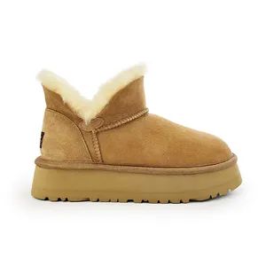 Easy Wear Comfortable Warm Winter Shoes Fuzzy Real Sheepskin Indoor Home Slippers - Yangzhou Nuoxin Imp. & Exp. Co., Ltd. - China
