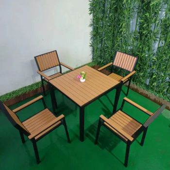 Wholesale Restaurant Dining Table Set Garden Modern Patio Furniture Aluminum Outdoor Dining Table and Chair Set - Guangzhou Shunyi Outdoor Products Co.,Ltd - China