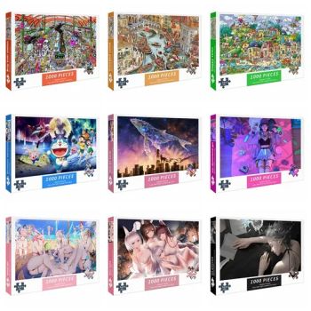 1000 Pieces Paper Jigsaw Puzzle Detective Conan Narutos One Piece Nika Luffy Cartoon DIY Anime Toys Animation Derivatives - Yiwu Animestar Import and Export Co., Ltd - China