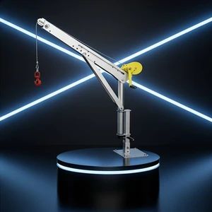 Efficient Mini Crane on Truck for Quick City Operations Origin China Type Folding Colour Silver Condition New Self Weight 40kg - Yangzhou Aketaylor Hoisting Technology Co., Ltd. - China