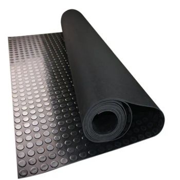 Industrial Anti-Slip Black Round DOT Rubber Flooring Mat Sheet - Hebei Chen Zhi Yuan Trading Company Limited - China
