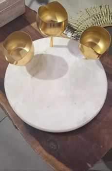 Golden Colour Metal Decorative Items Color Golden - M S Handicrafts - India