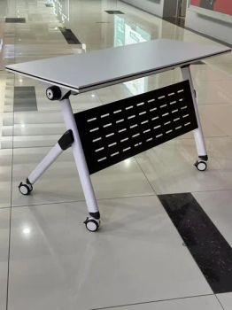 Foldable Conference and Training Tables Simple Double Table with Wheels - Hebei Sen Chu Furniture Co., Ltd - China