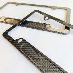 Slim Fit Premium Carbon Fiber Custom Us Standard Wholesale License Plate Frames - Hangzhou Qianxi Crafts Co., Ltd. - China