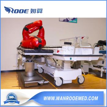 650-1050mm Height Adjustable Hospital Patient Electric Transport Trolley Bed - Jiangsu Rooe Medical Technology Co., Ltd. - China