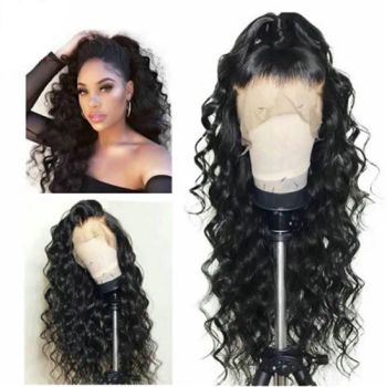 Transparent Lace New Arrivel Water Wave Frontal Lace Wigs Length Long Color Black HS Code 67042000 Suitable for Women Technics Hand - Xuchang BeautyHair Fashion Co., Ltd. - China