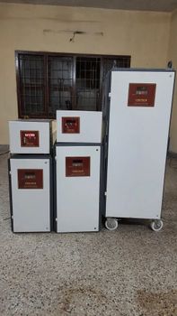 Three Phase Air Cooled Industrial Voltage Stabilizer Phase Three Phase Input Voltage 340V Load capacity 20 KVA Cooling Type Air - Logi Teck System - India