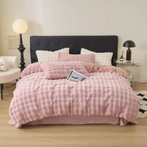 Wholesale Bed Sheet Luxuary Comforter Set Fleece Duvet Cover Sets Polyester Thick Bedsheet - Nantong Javian Textile Co., Ltd - China