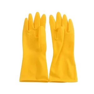 Hot Sell Sml Size Household Gloves Cleaning Latex Gloves Waterproof Kitchen Dishwashing Latex Gloves - Hunan Yianda PPE and Safety Products Co., Ltd - China
