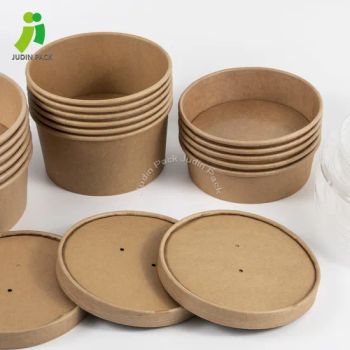 Paper Bowl Are Made of Thick, Sturdy and Reliable Double Poly-Coated Paperboard - NINGBO HAISHU JUDIN PACKING PRODUCTS CO., LTD. - China