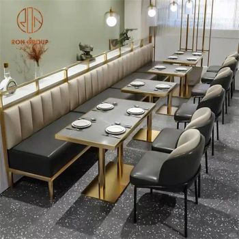 Industrial Style Restaurant Furniture Slate Custom Restaurant Furniture Sets - Foshan Ron Hospitality Supplies Co., Ltd. - China