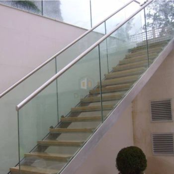 Outdoor Stairs /Step Ladder with Glass Railing / Wooden Staircase - Double Building Materials Co., Ltd. - China