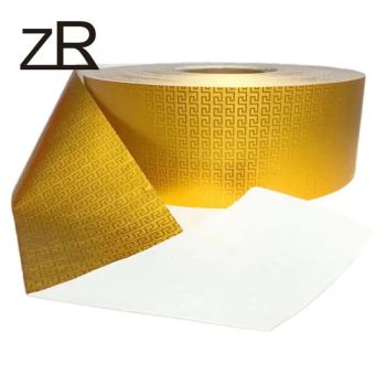 Fashion Design Foil Roll Embossed Aluminium Foil Laminated Paper Sheet for Wrapping Chocolate Bar - Guangzhou Zhe Rui Packaging Products Co., Ltd. - China