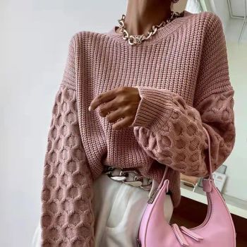 2025 Fashion Sweater Knitting Crew Neck Spring Women Knit Girls′ Sweaters. - Goldely Garment Import and Export Inc. - China