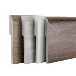 Mobile Home PVC Plastic Skirting Board Spc Flooring Accessories Groove Surface Shape for Bathrooms, Shower Rooms, Kitchens Decoration - Haining Haohan Import and Export Co., Ltd. - China