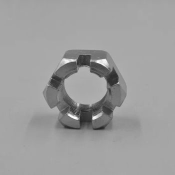 DIN 935 Grade 7 Hexagon Slotted Titanium Nuts for Bicycle Stem - HANGZHOU KING TITANIUM CO., LTD. - China
