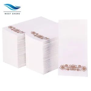 High Quality Disposable Guest Towels Linen Feel Bathroom Hand Towels Airlaid Paper Napkins for Restaurant - Dalian West Shore Wood Co., Ltd. - China