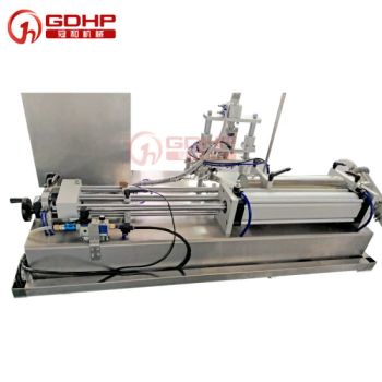 Bag Cleaning Liquid and Other Paste Liquid Gas Horizontal Semi-Automatic Filling Machine - Guangzhou Guanhe Light Industry Machinery Co., Ltd. - China
